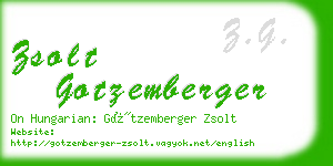 zsolt gotzemberger business card